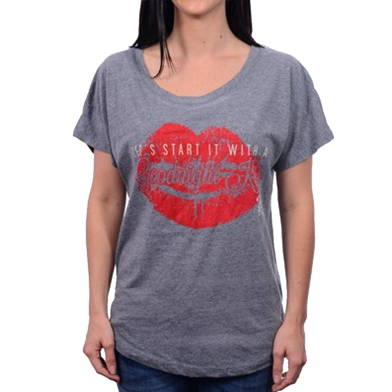 Ladies Goodnight Kiss Dolman Tee – Randy Houser Music